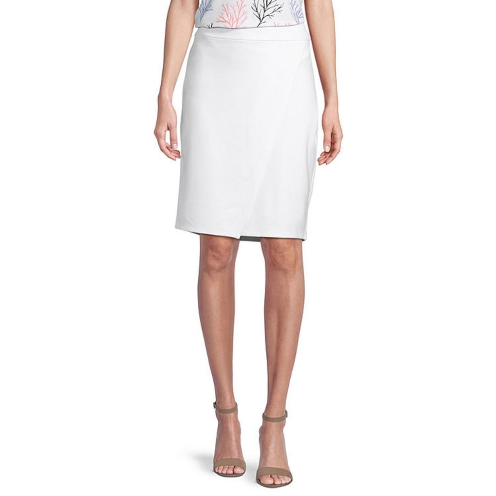 White pencil skirt